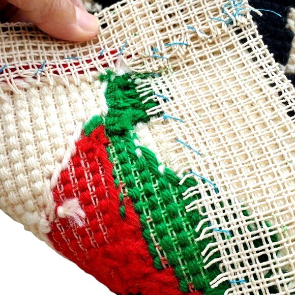 Vintage Gobelin Needlepoint Black Cat Kitten 14x14 Completed Canvas L 01.44 - Picture 10 of 12